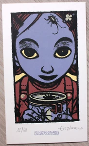 TIRABOSCO - L'OEIL DE LA FORET - Rasputin 69 screen printed ex-libris - Picture 1 of 1
