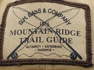 Vintage GH Bass Company 1896 Mountain Ridge Trail Guide bestickt verstellbar Hut - Bild 1 von 11