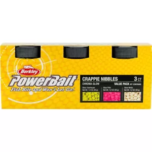Kunstköder Berkley ChromaGlow CRAPPIE NIBBLES 3er PACK - Angeln - Teig leuchtend - Bild 1 von 5