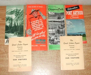 1950 CANADA BROCHURE DA VIAGGIO, LOTTO DI 6 - FORT WILLIAM, ONTARIO, ALBERTA-VEDI LISTA - Foto 1 di 16