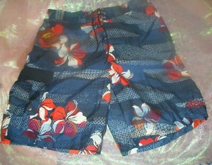 HAWAIIAN TROPIC MEN'S BOARD SHORTS BLUE HIBICUS- SIZE: XL-NWT - Picture 1 of 4