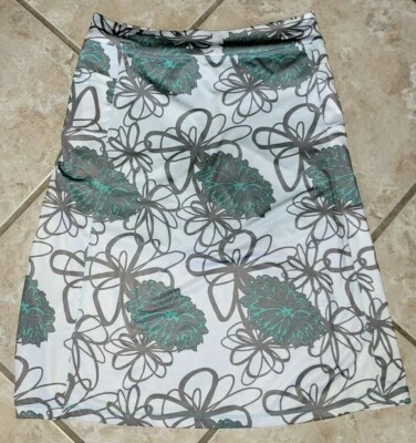 FALDA RUNNING SPIRIT TURQUESA FLORAL FALDA TALLA M MEDIANA DEBAJO DE LA RODILLA ATLÉTICA Foto 1 de 4