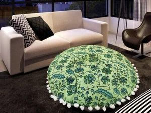 18 Inch Round Pillow “Cover Only” Floor Pillow Cover Cushion Case Chic Seating - Picture 1 of 5