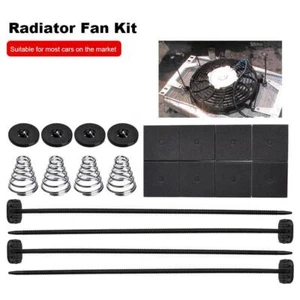 ELECTRIC FAN TIE BELT CLIPS BRACKET MOUNTING KIT RADIATOR RADIATOR - Picture 1 of 12