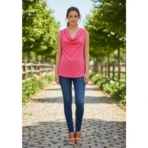 Michael Stars Pink The Original Tee Tank Size OS - Bild 1 von 9