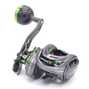 Green Baitcasting Reel 7.2:1 High Speed Smooth 39 LB Max Drag Saltwatwer Fishing - Picture 1 of 16