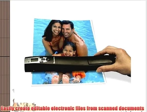 Pandigital Handheld WLAN Wand Scanner S8X1103BL mit Feeder Dock, schwarz - GETESTET - Bild 1 von 5