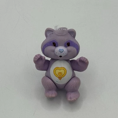 Figura de acción de PVC posable mapache corazón brillante primo Kenner Care Bears de colección Foto 1 de 3