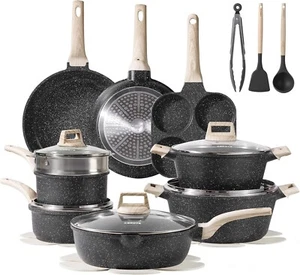 CAROTE 21pcs Pots and Pans Set Non Stick, Kitchen Cookware Sets, Large Capacity - Picture 1 of 9