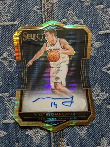 2016-2017 Panini Select Die Cut Willy Hernangomez Auto 74/99 Knicks - Picture 1 of 6