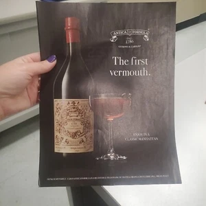 Póster de página de arte promocional anuncio impreso Antica Formula 2019 "The First Vermouth"  - Imagen 1 de 4