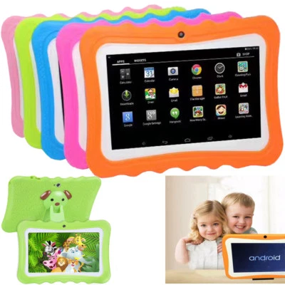 7 Inch Kids Tablet PC Android 4.4 WIFI 3G Dual Camera Child iPad for Boys Girls - Image 1 of 4