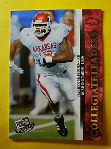 DARREN MCFADDEN COLLEGIATE LEADERS RC ROOKIE #51 OAKLAND RAIDERS 2008 PRESS PASS - Foto 1 di 3