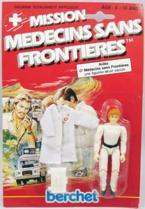 Mission Médecins Sans Frontières - Anne l'infirmière - Figurine 10cm Berchet Fra - Foto 1 di 2