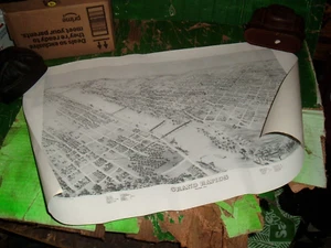antike Grand Rapids MI Karte 1868 - Bild 1 von 8