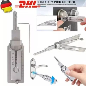 Edelstahl-Schlüssel-Decoder-Pickup-Handwerkzeug-Wartungs-Reparatur-Set DE - Afbeelding 1 van 11