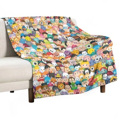 Best! Disney Tsum Tsum Soft Warm Single-Side Printing Flannel Fleece Blanket - Image 1 of 3