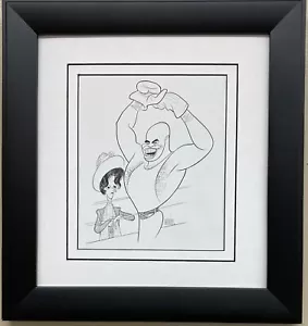 Al Hirschfeld "Great White Hope '70 - J Earl Jones" CUSTOM FRAMED ART Broadway - Bild 1 von 3