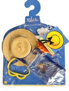 SET ACCESSORI SPIAGGIA RAGDOLL 15” VINTAGE MADELINE 2002 NUOVO CON ETICHETTE #84752 - Foto 1 di 6
