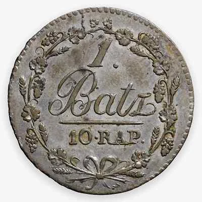 1818 Swiss Cantons (Vaud) BI (Billon) 1 Batzen - Image 1 of 2