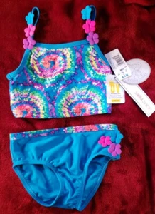 Traje de baño Toys R Us bebé koala 24 meses niñas 2 piezas colorido con detalles florales - Imagen 1 de 8