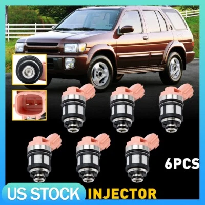 Nuevo inyector de combustible 6 piezas apto para Nissan Frontier 1997-2000 Infiniti QX4/1999-2004 Foto 1 de 4