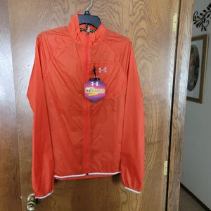 NWT Under Armour Cold Gear Infrared UA RUNNING Jacket Sz. S Orange NEW - Picture 1 of 3
