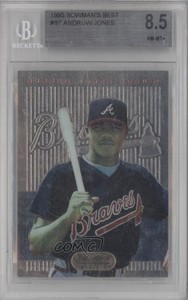 1995 Bowman's Best Blue Andruw Jones #7 BGS 8.5 Rookie RC