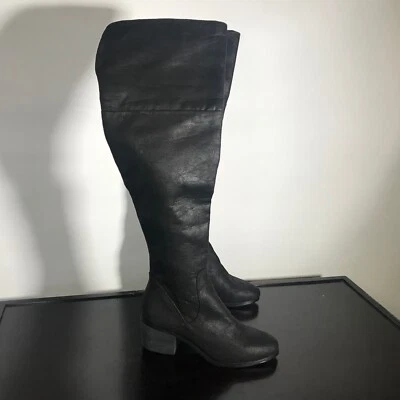 (nuevo) Botas de moda negras sobre la rodilla Report para mujer talla 8 "Fisher"  Foto 1 de 4