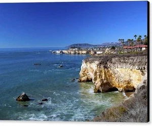 Giclee de lienzo firmado Shell Beach California por Barbara Snyder paisaje marino 20x30 - Imagen 1 de 1