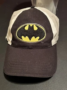 Batman Cap Warner Brother 100% Cotton Black And Grey Hat Gift Boys Adjustable - Picture 1 of 10