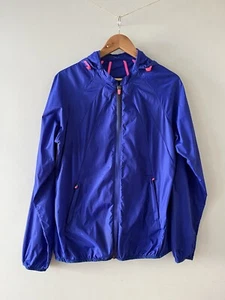 Sweaty Betty Lightweight Running Jacket Size 8 Small Blue Neon Pink Active (15e) - Picture 1 of 9