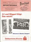 1989/90 Prog BAYERN MUNICH v RANGERS (European Cup) Die Blaue issue