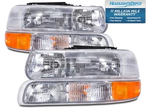 Fits National RV Dolphin 2002-2005 RV Left and Right 4 Piece Headlight Set - Imagen 1 de 5