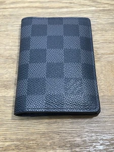 Louis Vuitton Damier Cobalt Canvas Pocket Organizer bi-fold card holder VGC - Picture 1 of 14