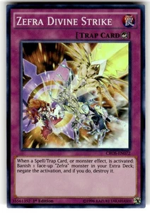 Zefra Divine Strike CROS-EN072 Crossed Souls 1st Edition Super Rare NM - Picture 1 of 2