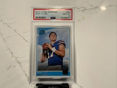 Panini Donruss Josh Allen 2018 PSA clasificación 10 Rookie Bills MVP Foto 1 de 4