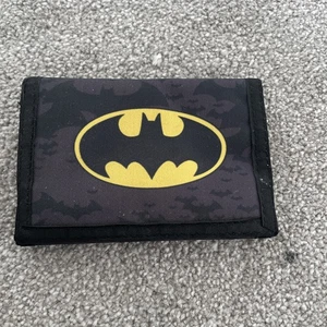 Original DC Batman Merchandise Kids Wallet, Black & Yellow - Picture 1 of 4
