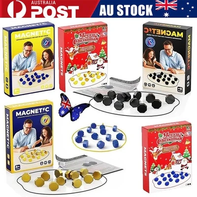 Magnetic Travel Chess Game – Portable Family Strategy Board Set with Stones AU - image 1 of 4
