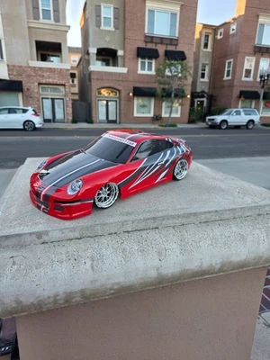 200mm 1/10 Custom Print PORSCHE 4Tec2 drift HPI DC10 YD2 MST TT02 Body Only - Image 1 of 4