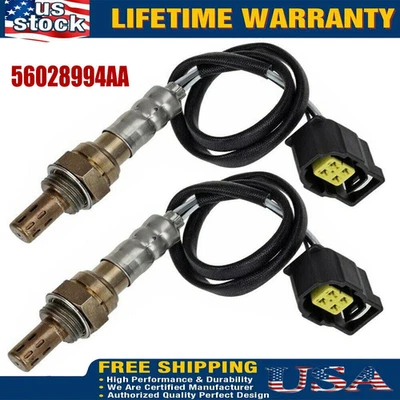 Sensor de oxígeno O2 aguas arriba/aguas abajo 2 piezas para Chrysler 300, PT Cruiser, Town & Country Foto 1 de 4