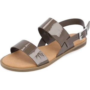 Sandalias con cordones Journee Collection para mujer talla US 8M gris topo - Imagen 1 de 6