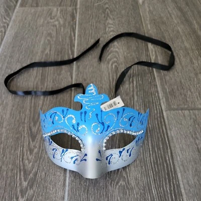 Laser Cut Venetian Metal Mens womans Masquerade Mask party bachelor prom - Image 1 of 4