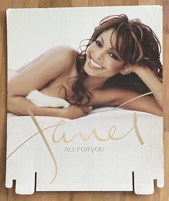 Janet Jackson All For You Cardboard Display Topper RARE (2001) - Image 1 of 2