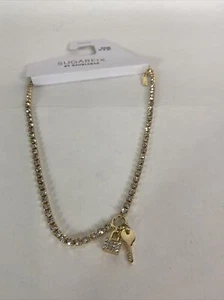 SUGARFIX by BaubleBar Schlüssel und Schloss Anhänger Halskette - Gold - Bild 1 von 7