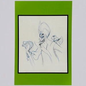 Jafar Iago Postcard Aladdin Disney Villains Concept Art Parrot Animation Drawing - Picture 1 of 2