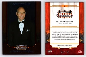 PATRICK STEWART 2009 Panini Americana Platinum Foil SSP Parallel #/10 - Picture 1 of 1