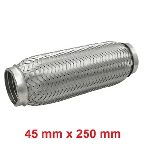 Tuyau flexible pièce flexible tuyau d'échappement tuyau de culotte 45 mm x 250 mm - Photo 1/2