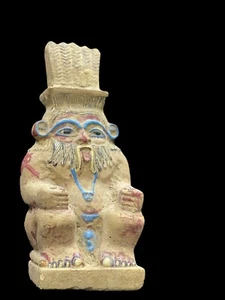 Bes Skulptur - Gott Bes - Gott der Freude - Ägyptische Bes - Wohndeko - Bes Skulptur - Bild 1 von 8