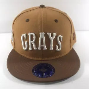 Gorra Homestead Gris Ajustada Para Hombre Talla 8 Ebbets Campo Liga Negra Béisbol - Imagen 1 de 7